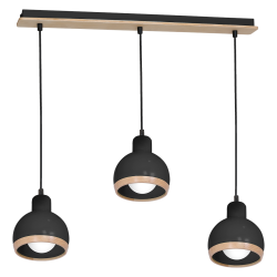 Pendant lamp OVAL BLACK 3xE27 Pendant lamp OVAL BLACK 3xE27