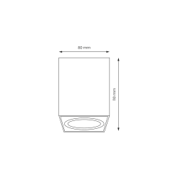 Spot Bima Square White 1xGU10 Spot Bima Square White 1xGU10