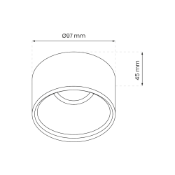 Einbauleuchte Bali Round Schwarz Einbauleuchte Bali Round Schwarz