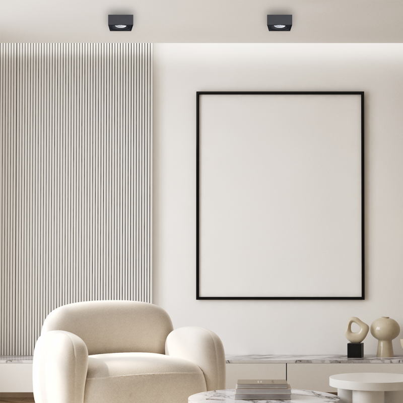 Recessed Fixture Bali Square Black Recessed Fixture Bali Square Black