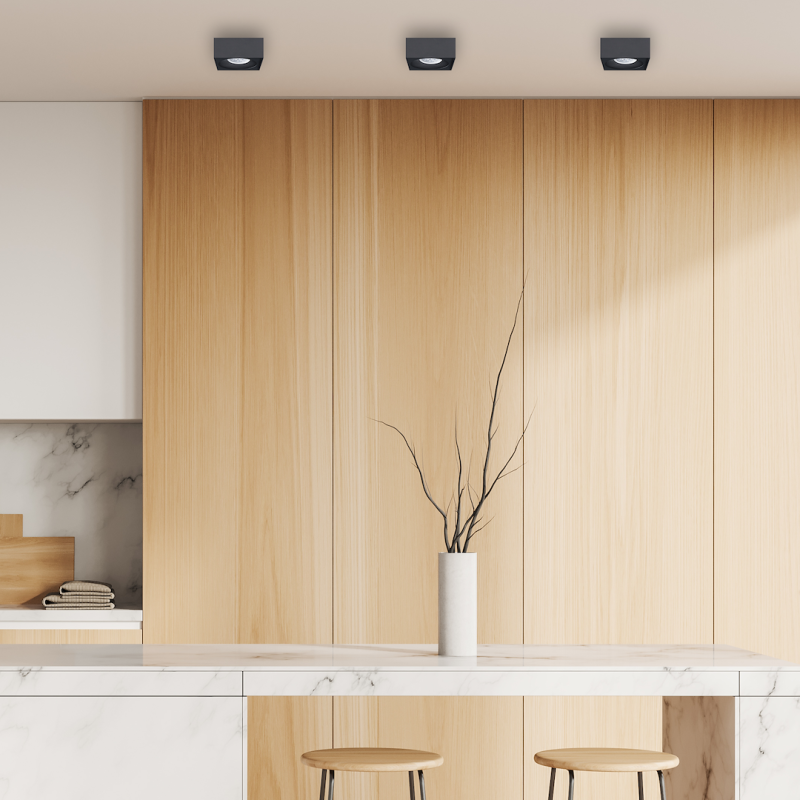 Recessed Fixture Bali Square Black Recessed Fixture Bali Square Black