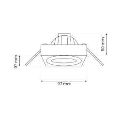 Unterputzrahmen Nusa Square Weiß Unterputzrahmen Nusa Square Weiß