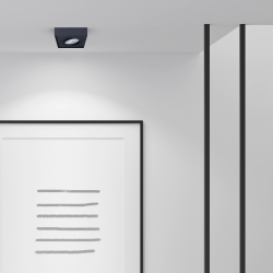 Nusa Square Black Recessed Fixture Nusa Square Black Recessed Fixture