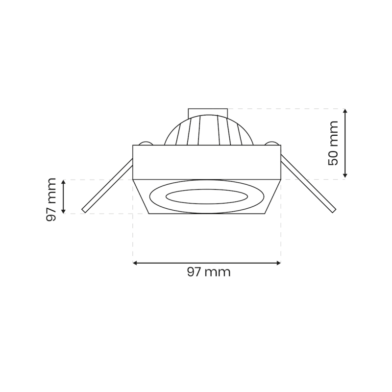 Unterputzrahmen Nusa Square Schwarz Unterputzrahmen Nusa Square Schwarz