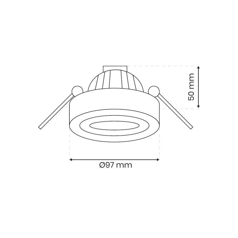 Unterputzrahmen Nusa Round Schwarz Unterputzrahmen Nusa Round Schwarz
