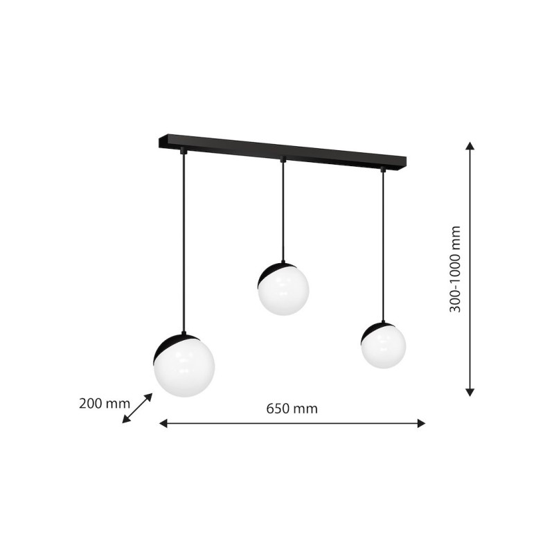 SFERA BLACK Pendant Lamp 3xE14 SFERA BLACK Pendant Lamp 3xE14