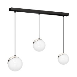 Lámpara colgante SFERA BLACK/CHROME 3xE14 Lámpara colgante SFERA BLACK/CHROME 3xE14