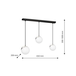 SFERA BLACK/CHROME Pendant Lamp 3xE14 SFERA BLACK/CHROME Pendant Lamp 3xE14