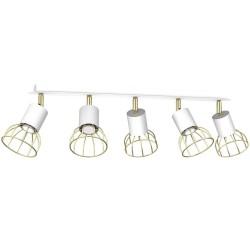 Lampa sufitowa Dante 5x mini GU10 Biały / Złoty Lampa sufitowa Dante 5x mini GU10 Biały / Złoty