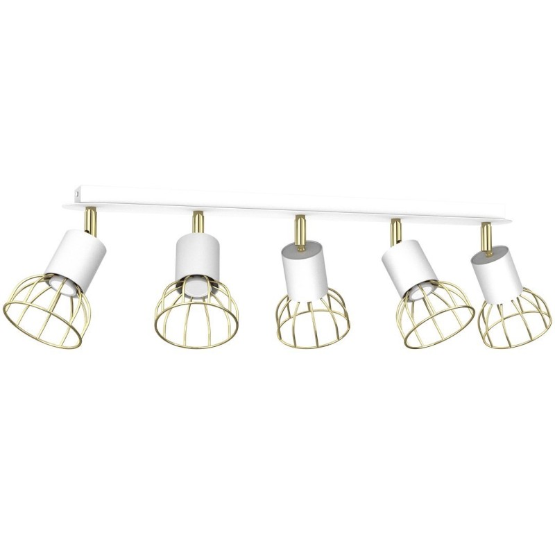 Lampa sufitowa Dante 5x mini GU10 Biały / Złoty Lampa sufitowa Dante 5x mini GU10 Biały / Złoty