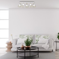 Lampa sufitowa Dante 5x mini GU10 Biały / Złoty Lampa sufitowa Dante 5x mini GU10 Biały / Złoty