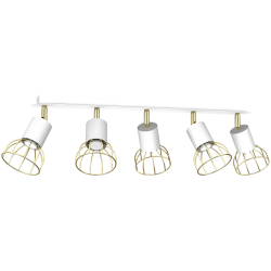 Lampa sufitowa Dante 5x mini GU10 Biały / Złoty Lampa sufitowa Dante 5x mini GU10 Biały / Złoty