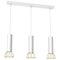 Lampa wisząca Dante 3x mini GU10 Biały/Złoty Lampa wisząca Dante 3x mini GU10 Biały/Złoty