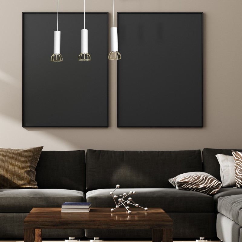 Lampa wisząca Dante 3x mini GU10 Biały/Złoty Lampa wisząca Dante 3x mini GU10 Biały/Złoty