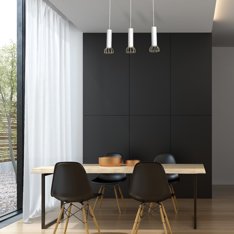 Lampa wisząca Dante 3x mini GU10 Biały/Złoty Lampa wisząca Dante 3x mini GU10 Biały/Złoty