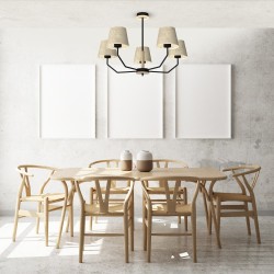 Lampa wisząca ETNA Black 5xE27 Lampa wisząca ETNA Black 5xE27