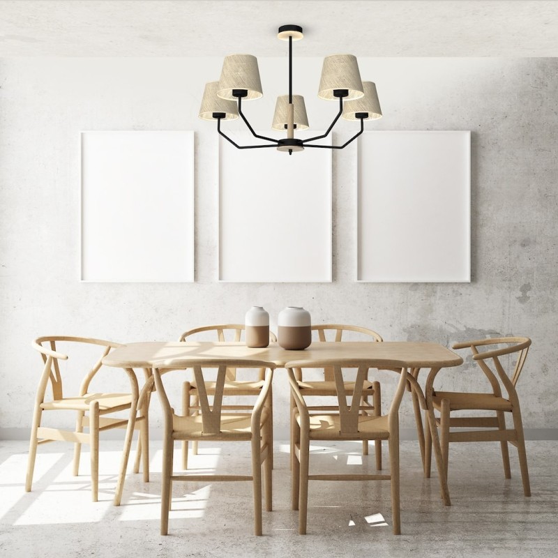 ETNA Black Pendant Lamp 5xE27 ETNA Black Pendant Lamp 5xE27