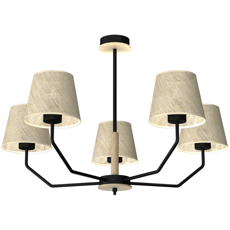 Lámpara colgante ETNA Black 5xE27 Lámpara colgante ETNA Black 5xE27