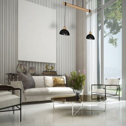 ERIK Black/Wood Pendant Lamp 2xE27