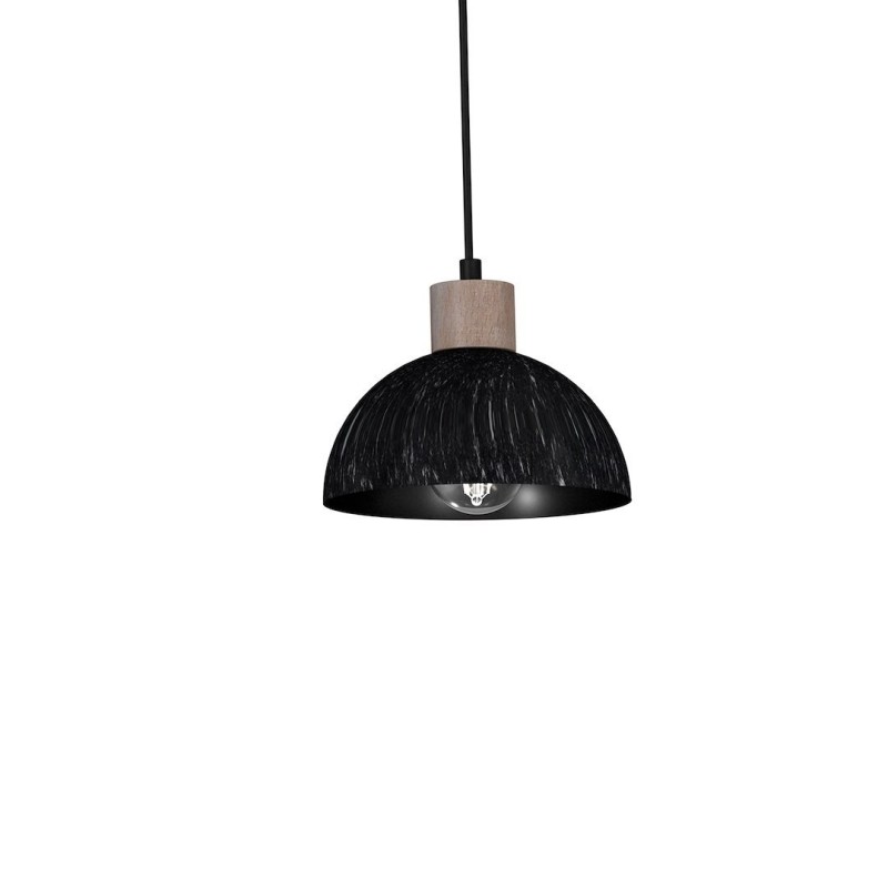 Lampa wisząca ERIK Sawn black/Patinated wood 2XE27 Lampa wisząca ERIK Sawn black/Patinated wood 2XE27