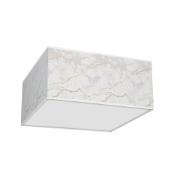 Lámpara de techo Senso cuadrada 2xE27 Blanco/Dorado