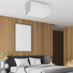 Ceiling lamp Senso square 2xE27 White/Gold Ceiling lamp Senso square 2xE27 White/Gold