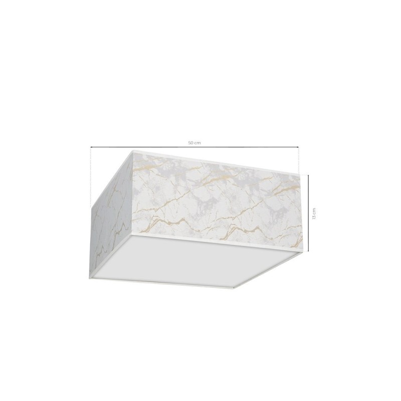 Lampa sufitowa Senso kwadrat 3xE27 Biały/Złoty Lampa sufitowa Senso kwadrat 3xE27 Biały/Złoty