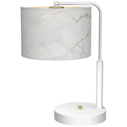 Lampka nocna Senso 1xE27 Biały/Złoty Lampka nocna Senso 1xE27 Biały/Złoty