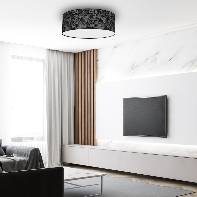 SATINO SILVER Ceiling Lamp 3xE27 Ø50cm SATINO SILVER Ceiling Lamp 3xE27 Ø50cm