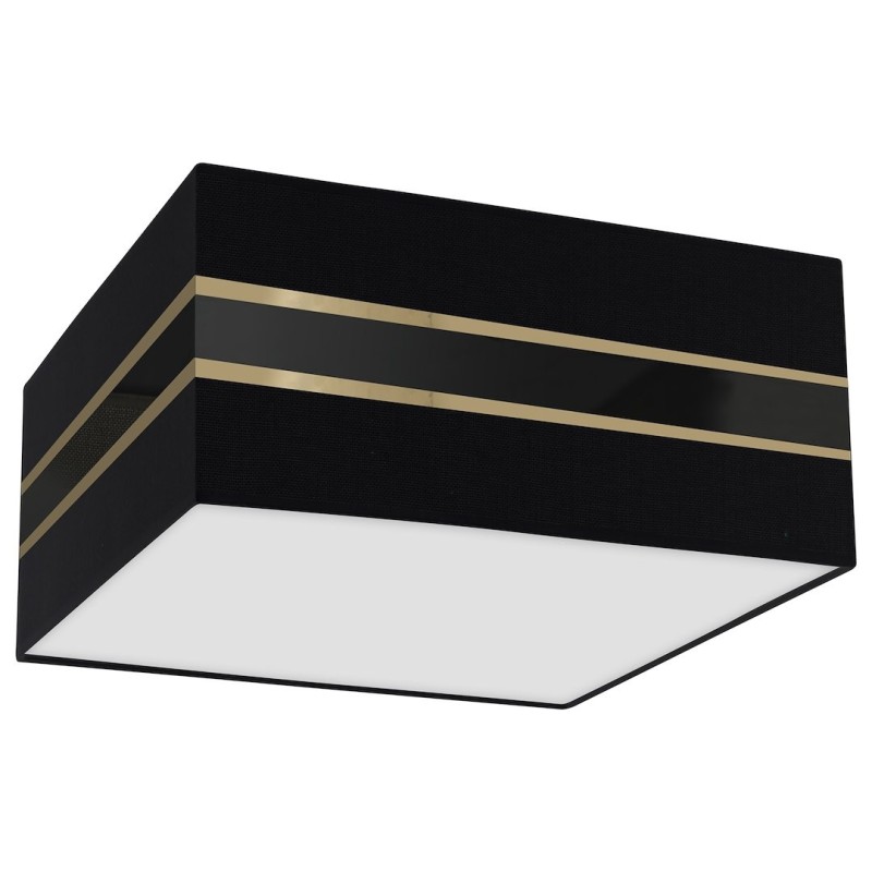 Lampa sufitowa Kwadrat ULTIMO BLACK 2xE27 Lampa sufitowa Kwadrat ULTIMO BLACK 2xE27
