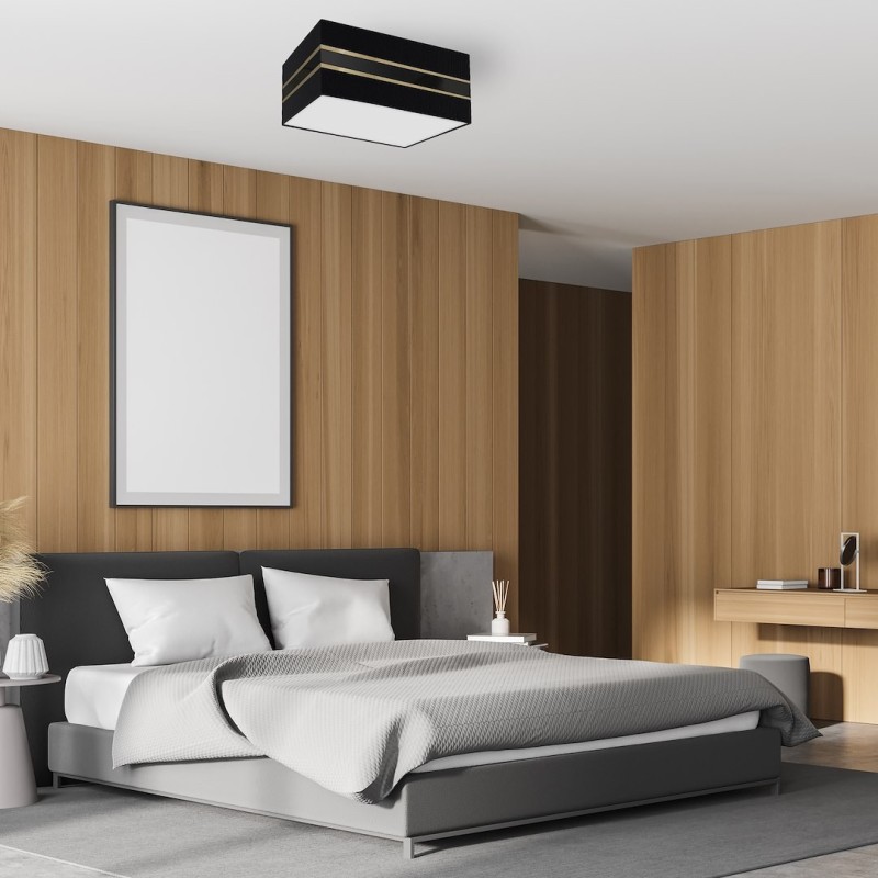 Ceiling lamp Square ULTIMO BLACK 2xE27 Ceiling lamp Square ULTIMO BLACK 2xE27