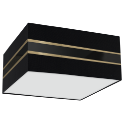 Lampa sufitowa Kwadrat ULTIMO BLACK 2xE27 Lampa sufitowa Kwadrat ULTIMO BLACK 2xE27