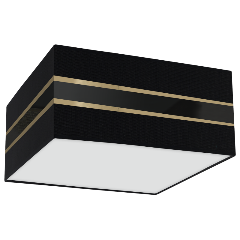 Lampa sufitowa Kwadrat ULTIMO BLACK 2xE27 Lampa sufitowa Kwadrat ULTIMO BLACK 2xE27