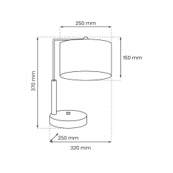 Lampka Nocna ULTIMO BLACK 1xE27 Lampka Nocna ULTIMO BLACK 1xE27