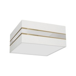 Lámpara de techo Cuadrada Ultimo 2xE27 Blanco