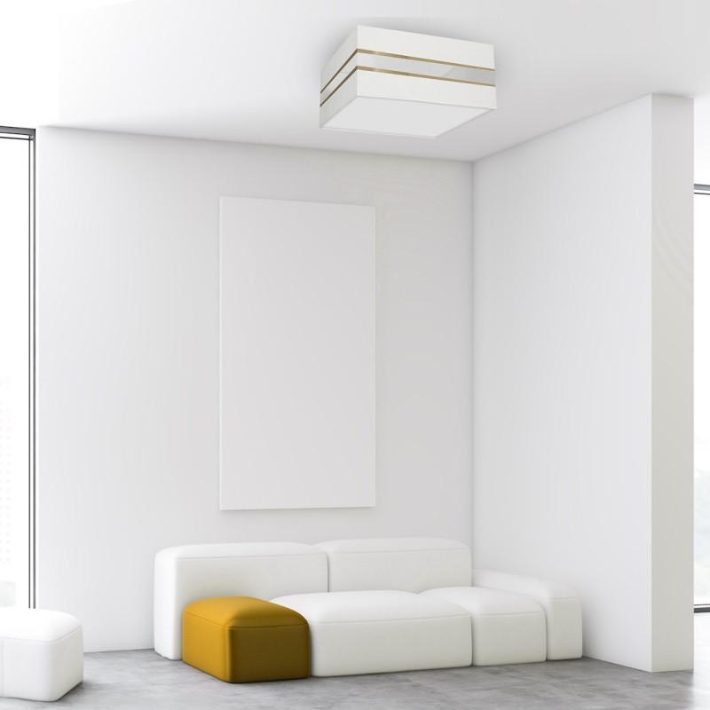 Ceiling lamp Square Ultimo 2xE27 White Ceiling lamp Square Ultimo 2xE27 White