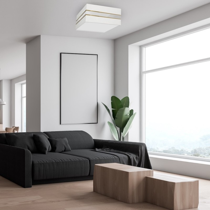Ceiling lamp Square Ultimo 2xE27 White Ceiling lamp Square Ultimo 2xE27 White