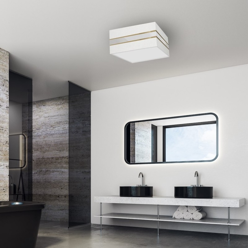 Ceiling lamp Square Ultimo 2xE27 White Ceiling lamp Square Ultimo 2xE27 White