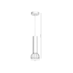 Lampa Wisząca DANTE SILVER 1x mini GU10 Lampa Wisząca DANTE SILVER 1x mini GU10
