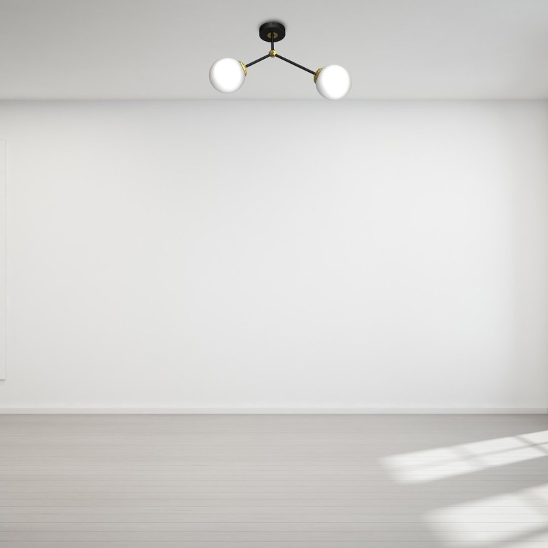 JOY BLACK / GOLD Ceiling Lamp 2xE14 JOY BLACK / GOLD Ceiling Lamp 2xE14