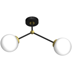 JOY BLACK / GOLD Ceiling Lamp 2xE14 JOY BLACK / GOLD Ceiling Lamp 2xE14