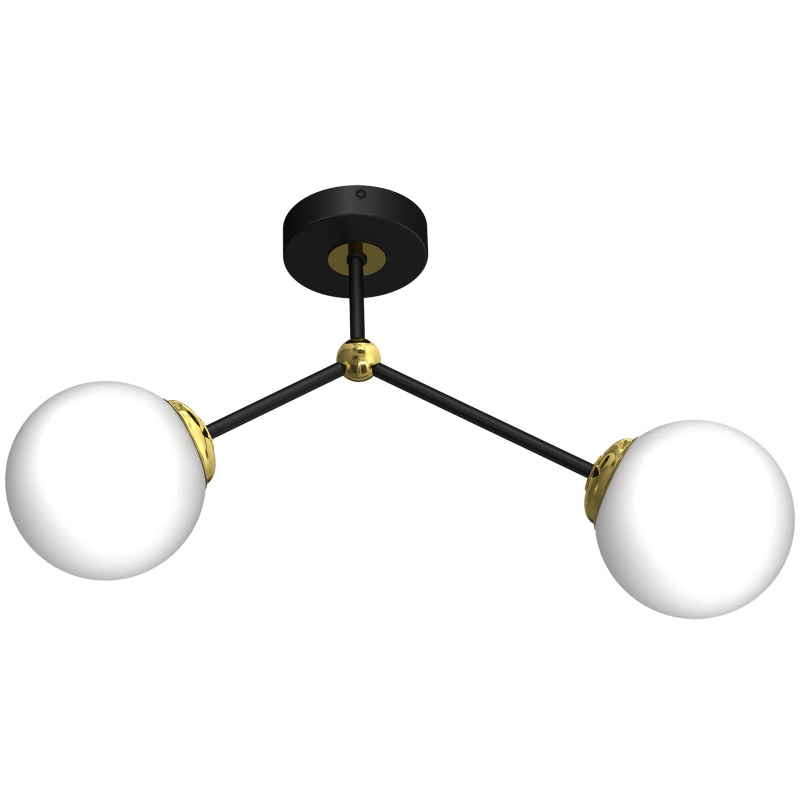 JOY BLACK / GOLD Ceiling Lamp 2xE14 JOY BLACK / GOLD Ceiling Lamp 2xE14