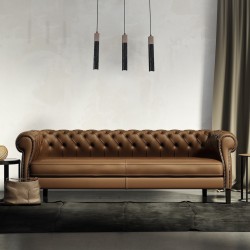 Lampa wisząca SOLO SAWN BLACK / PATINATED WOOD 3x mini GU10 Lampa wisząca SOLO SAWN BLACK / PATINATED WOOD 3x mini GU10