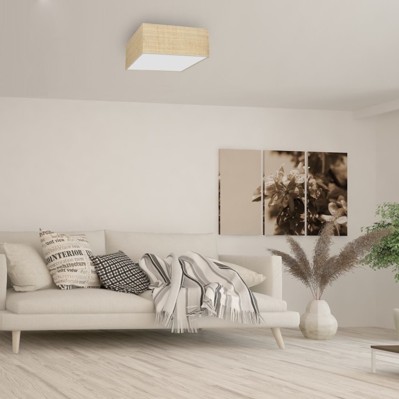 Lampa sufitowa Marshall 3xE27 Biały/Rattan Lampa sufitowa Marshall 3xE27 Biały/Rattan