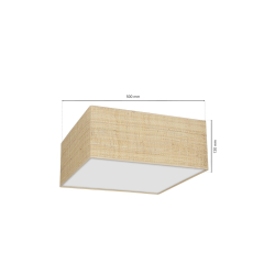 Lampa sufitowa Marshall 3xE27 Biały/Rattan Lampa sufitowa Marshall 3xE27 Biały/Rattan