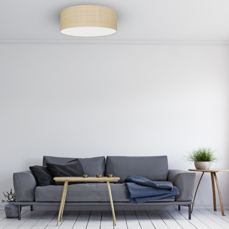 Lampa sufitowa Marshall 3xE27 Ø50cm Biały/Rattan Lampa sufitowa Marshall 3xE27 Ø50cm Biały/Rattan