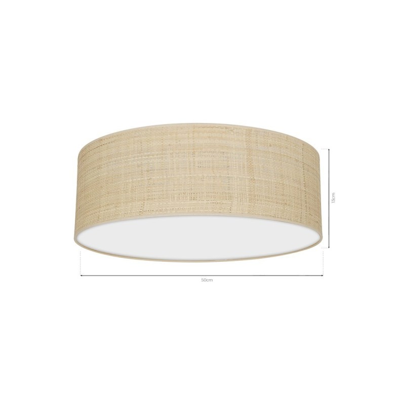 Lampa sufitowa Marshall 3xE27 Ø50cm Biały/Rattan Lampa sufitowa Marshall 3xE27 Ø50cm Biały/Rattan