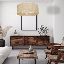 Lampa wisząca Marshall Biały/Rattan 3xE27 Lampa wisząca Marshall Biały/Rattan 3xE27