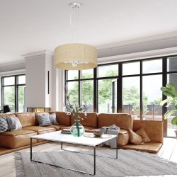 Lampa wisząca Marshall Biały/Rattan 3xE27 Lampa wisząca Marshall Biały/Rattan 3xE27