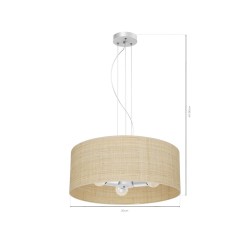 Lampa wisząca Marshall Biały/Rattan 3xE27 Lampa wisząca Marshall Biały/Rattan 3xE27